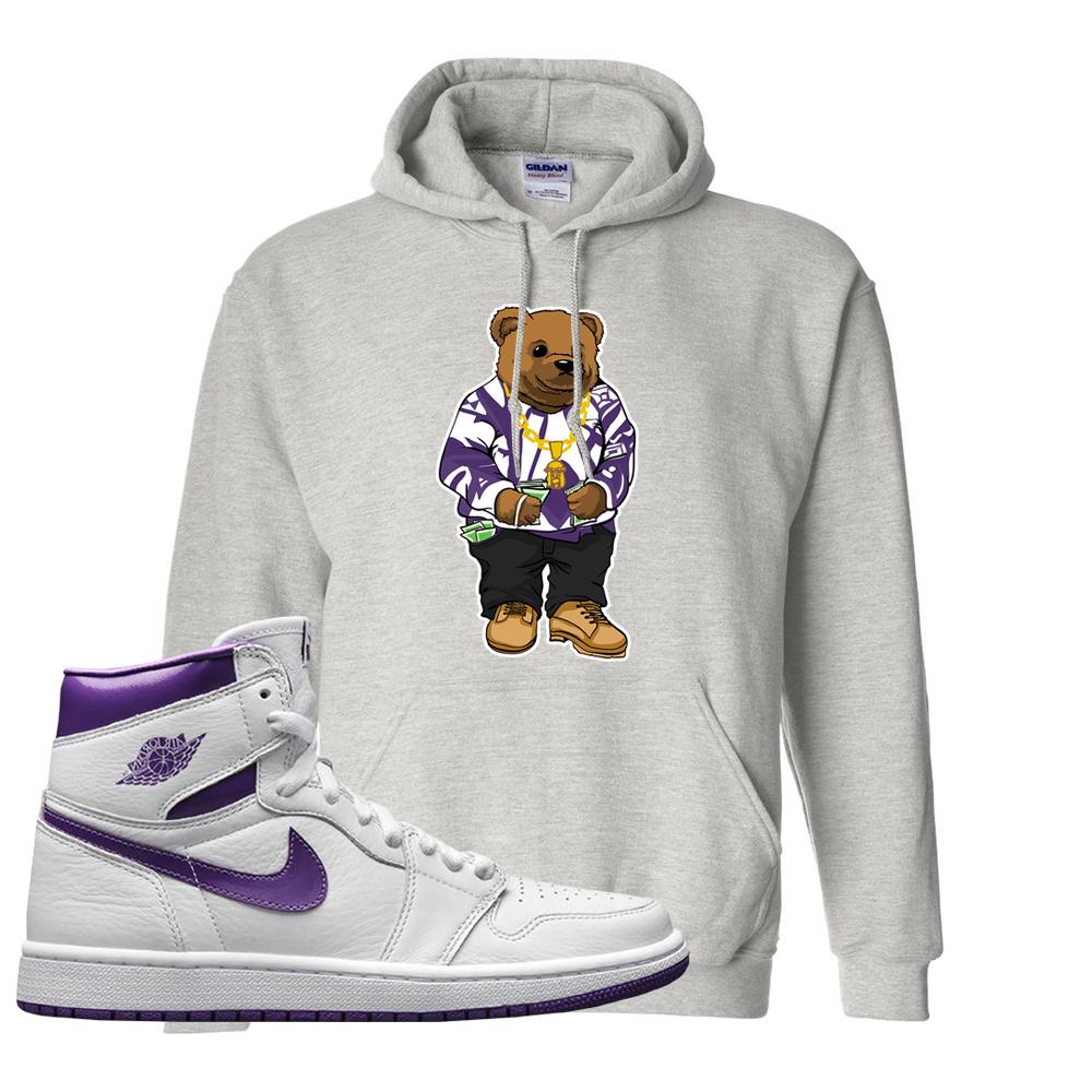 Air Jordan 1 Metallic Purple Hoodie | Sweater Bear, Ash