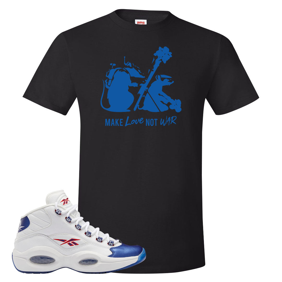 Blue Toe Question Mids T Shirt | Army Rats, Black