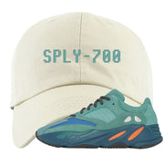 Faded Azure 700s Dad Hat | Sply-700, White