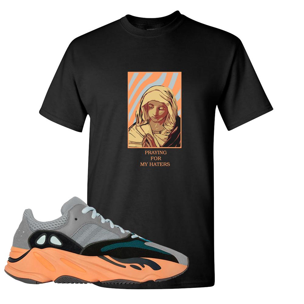 Wash Orange 700s T Shirt | God Told Me, Black