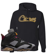 Bordeaux 6s Hoodie | Chiraq, Black