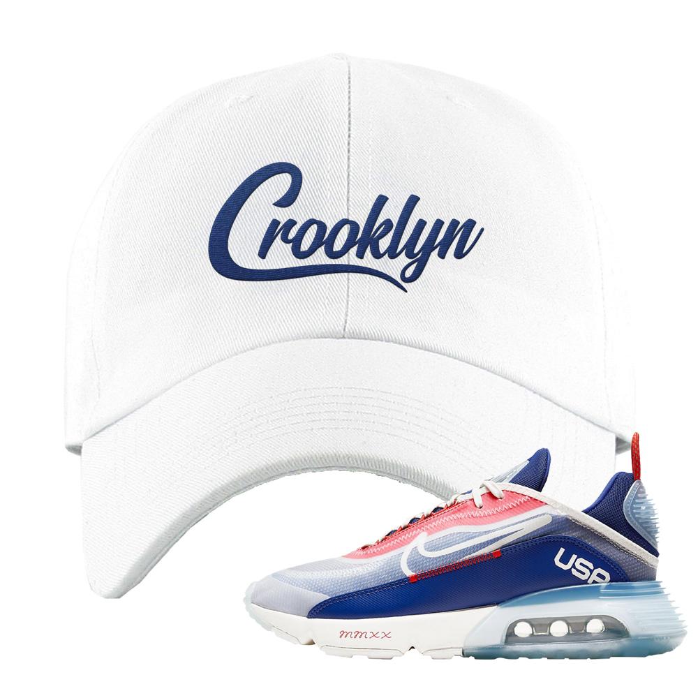 Team USA 2090s Dad Hat | Crooklyn, White