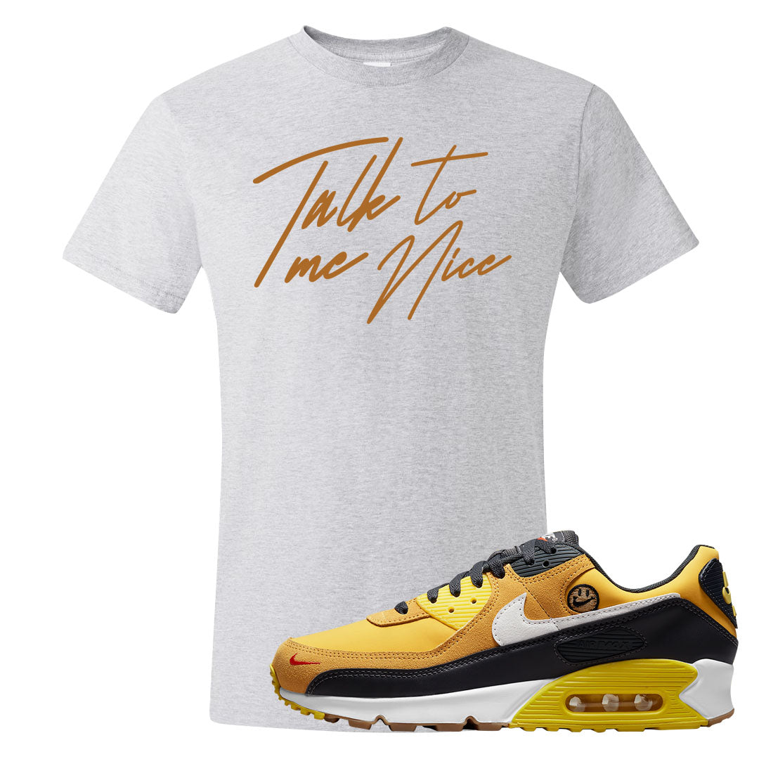 Go The Extra Smile 90s T Shirt | Talk To Me Nice, Ash