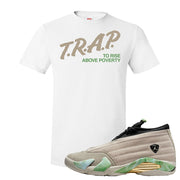 Fortune Low 14s T Shirt | Trap To Rise Above Poverty, White