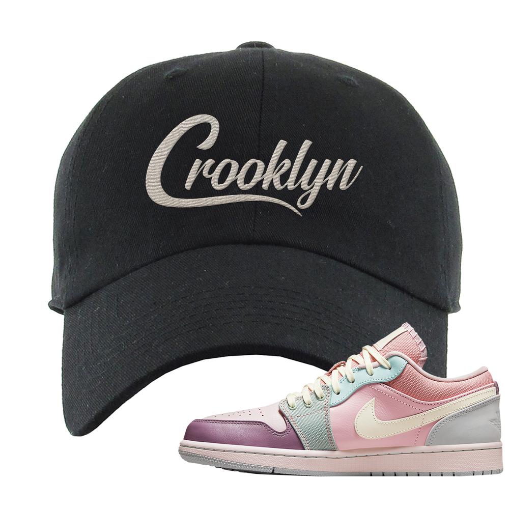 Air Jordan 1 Low Pastel Dad Hat | Crooklyn, Black