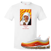 Club Orange Yellow 97s T Shirt | God Told Me, White