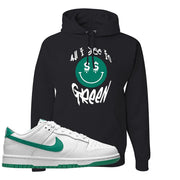 White Green Low Dunks Hoodie | All I See Is Green, Black