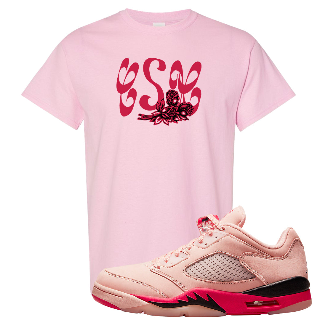 Arctic Pink Low 5s T Shirt | Certified Sneakerhead, Light Pink