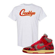 Acid Wash Red 1985 High Dunks T Shirt | Crooklyn, Ash