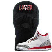 Cardinal Red 3s Ski Mask | Lover, Black