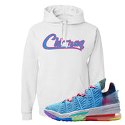 Lebron 18 Best 1-9 Hoodie | Chiraq, White