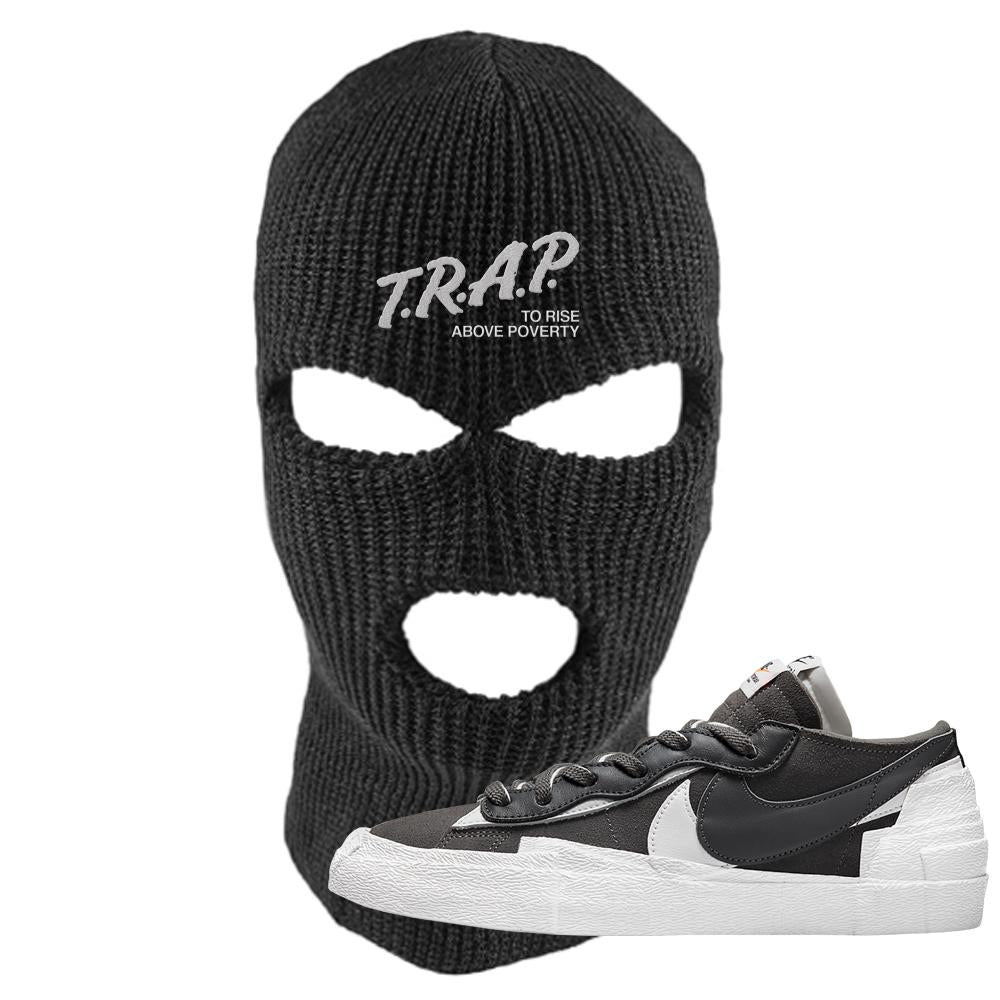 Iron Grey Low Blazers Ski Mask | Trap To Rise Above Poverty, Black