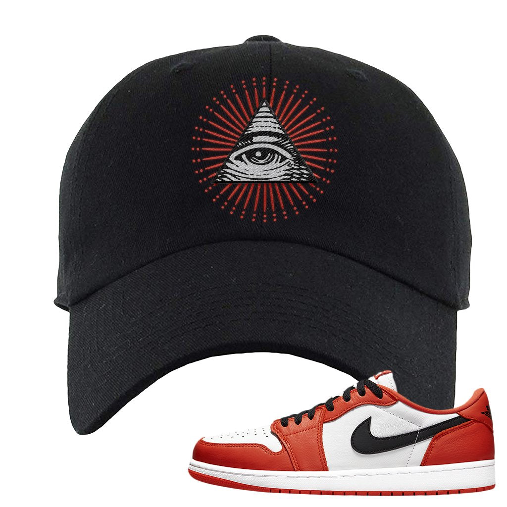 Starfish OG Low 1s Dad Hat | All Seeing Eye, Black