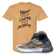 Amber Tint Quantums T Shirt | Vibes Speak Louder Than Words, Old Gold