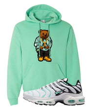 Hyper Jade Pluses Hoodie | Sweater Bear, Cool Mint