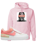 Air Force 1 Low Shadow Magic Ember Hoodie | Thupreme, Light Pink