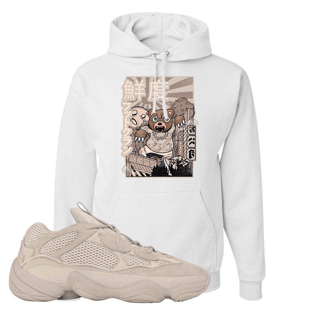Yeezy 500 Taupe Light Hoodie | Attack Of The Bear, White