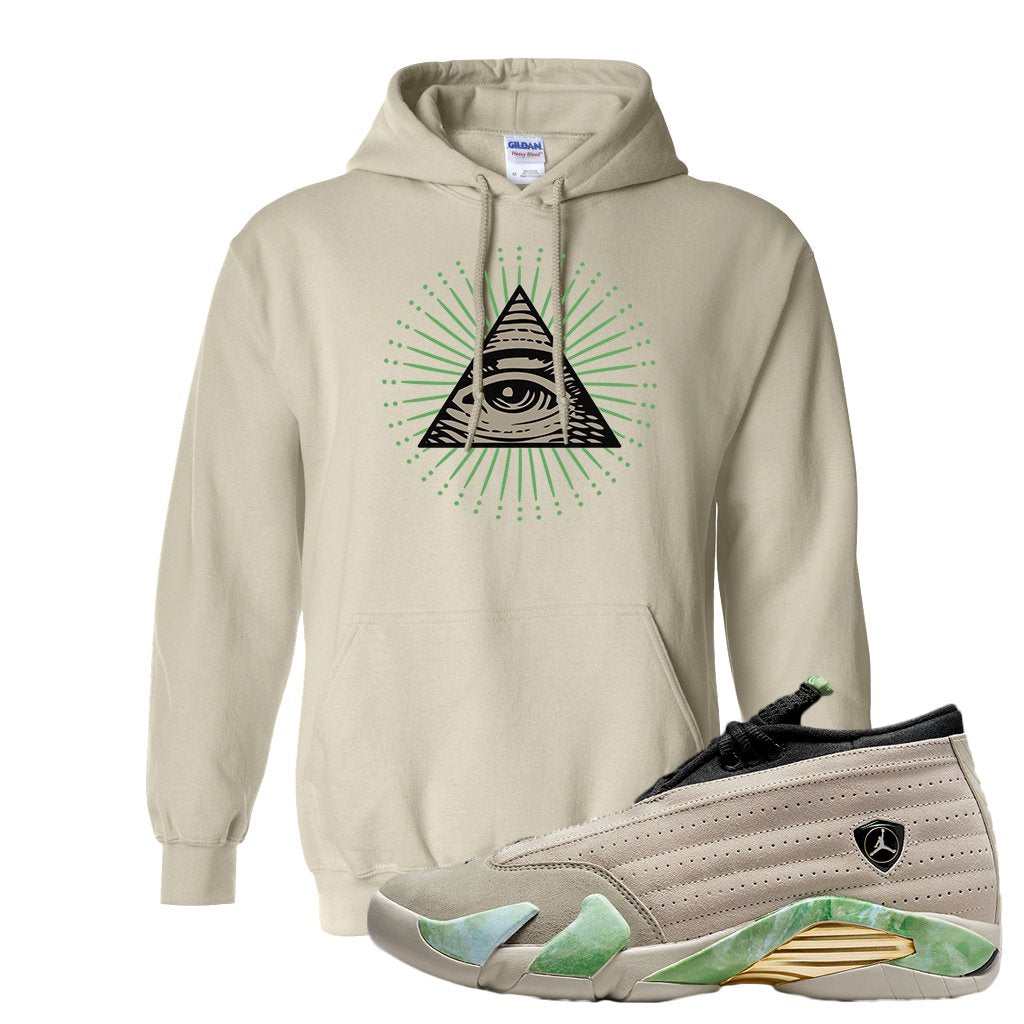 Fortune Low 14s Hoodie | All Seeing Eye, Sand