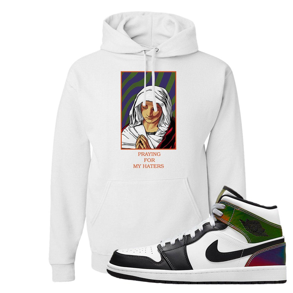 Color Change Mid 1s Hoodie | God Told Me, White