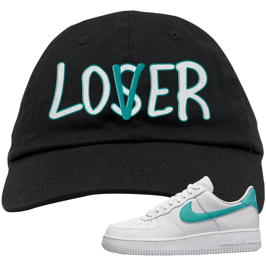 Washed Teal Low 1s Dad Hat | Lover, Black