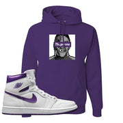 Air Jordan 1 Metallic Purple Hoodie | Thupreme, Deep Purple