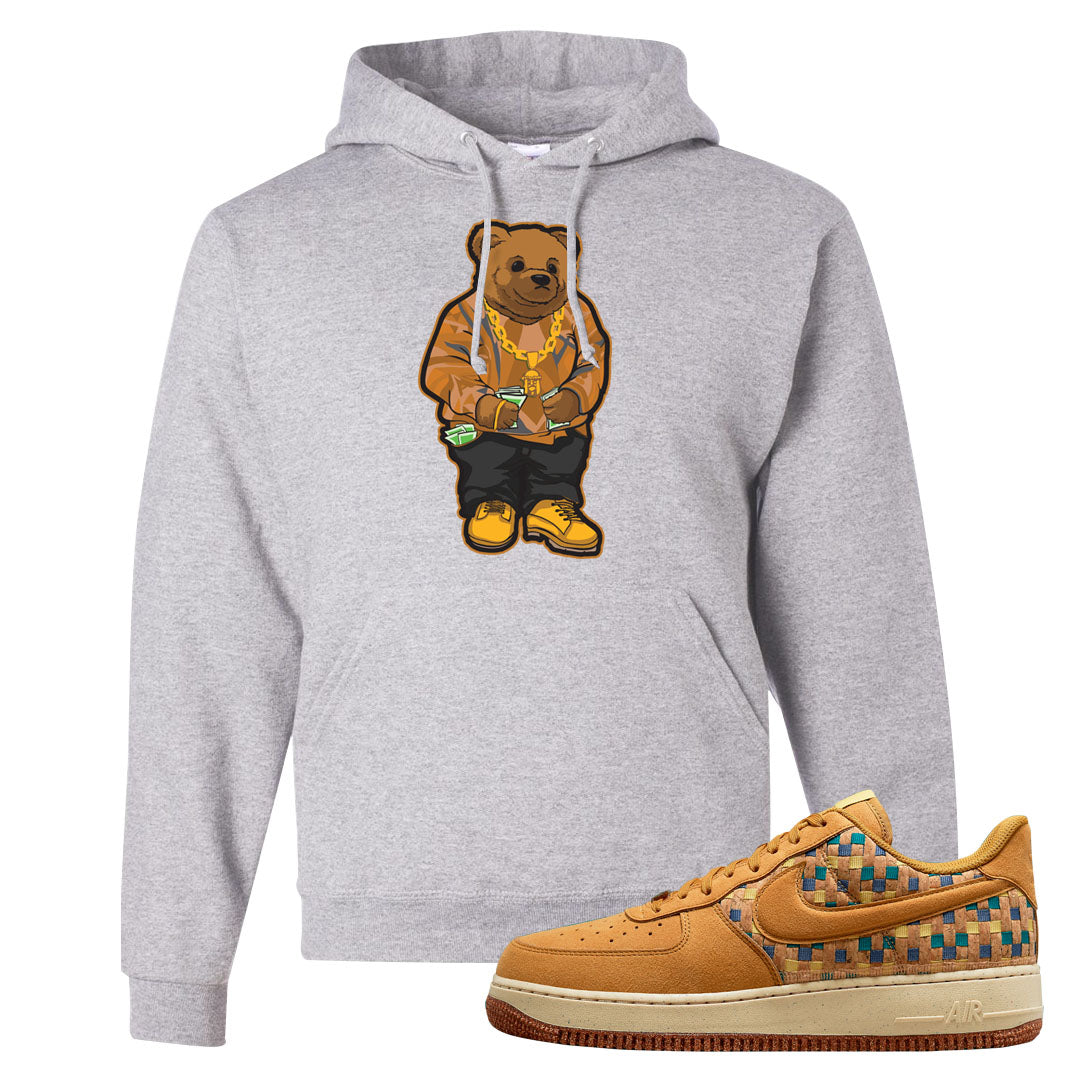 Woven Cork Low AF 1s Hoodie | Sweater Bear, Ash