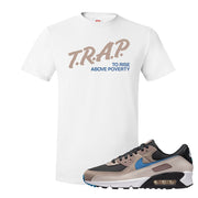 Escape 90s T Shirt | Trap To Rise Above Poverty, White