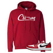 Chicago Golf Low 1s Hoodie | Chiraq, Red