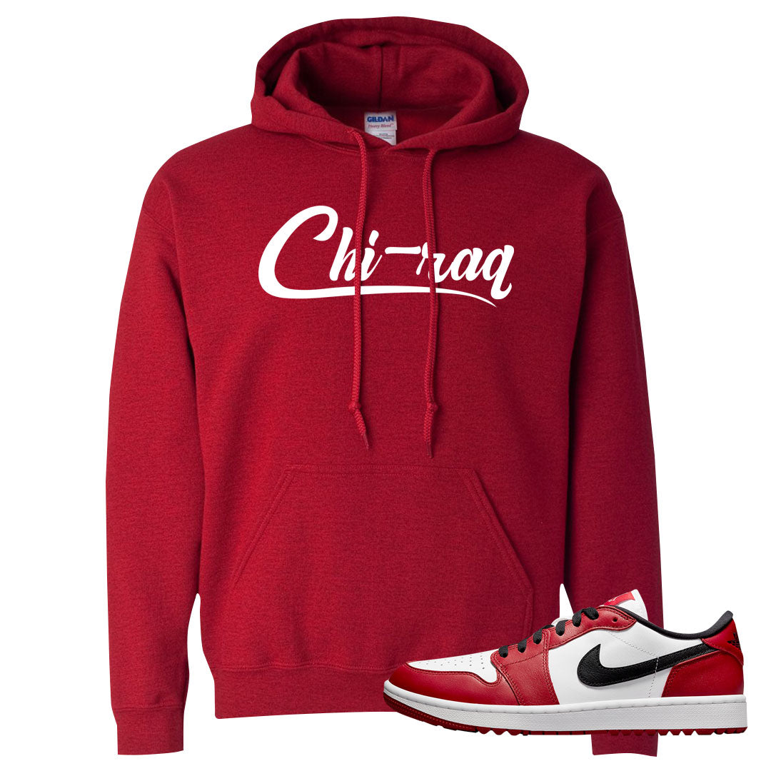 Chicago Golf Low 1s Hoodie | Chiraq, Red