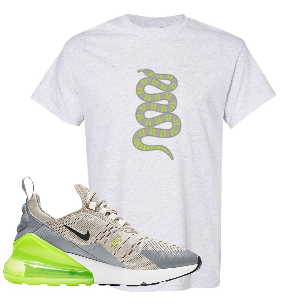 Air Max 270 Light Bone Volt T Shirt | Coiled Snake, Ash