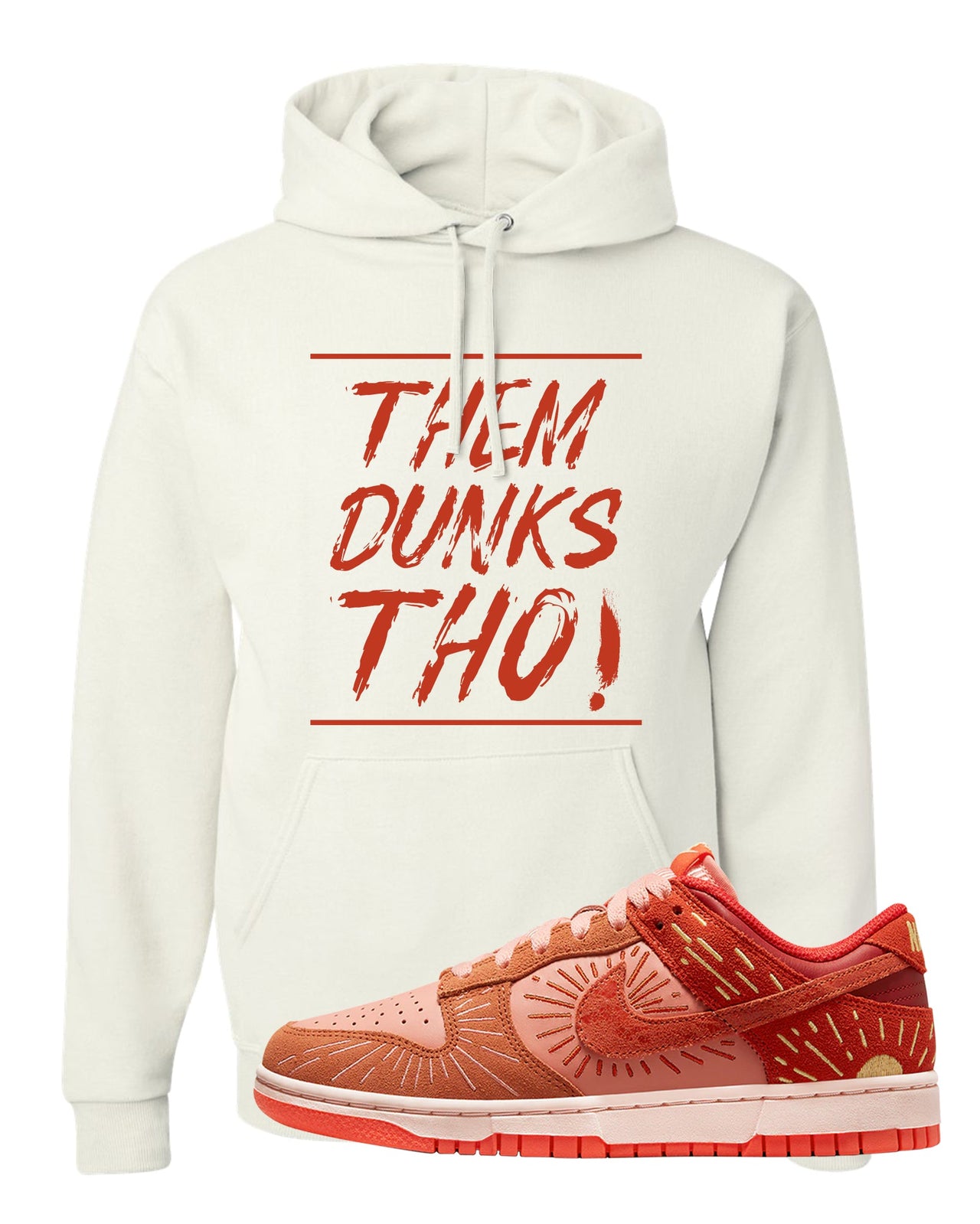 Solstice Low Dunks Hoodie | Them Dunks Tho, White