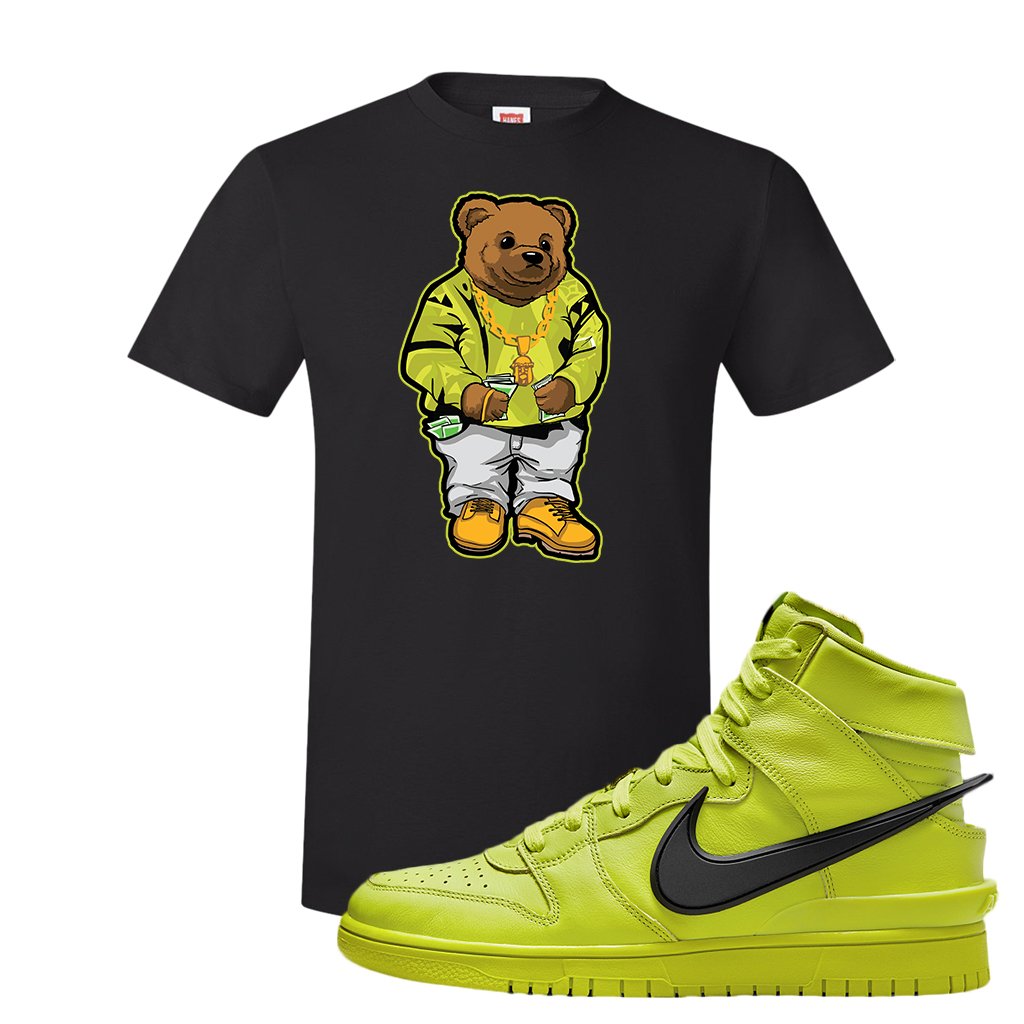Atomic Green High Dunks T Shirt | Sweater Bear, Black