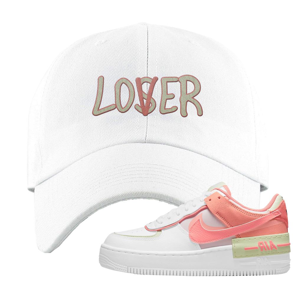 Air Force 1 Low Shadow Magic Ember Dad Hat | Lover, White