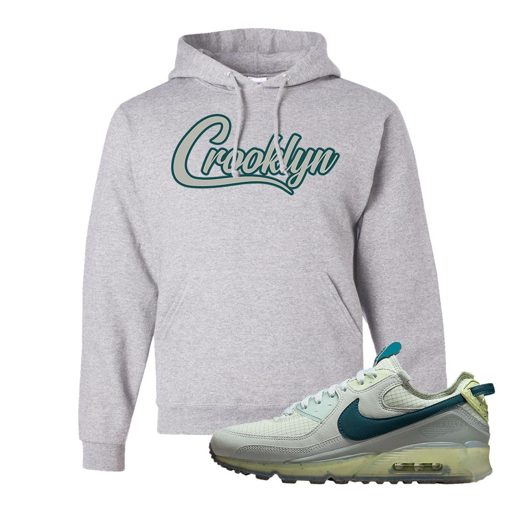 Seafoam Dark Teal Green 90s Hoodie | Crooklyn, Ash