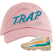 Rise Unity Sail 95s Dad Hat | Trap To Rise Above Poverty, Light Pink