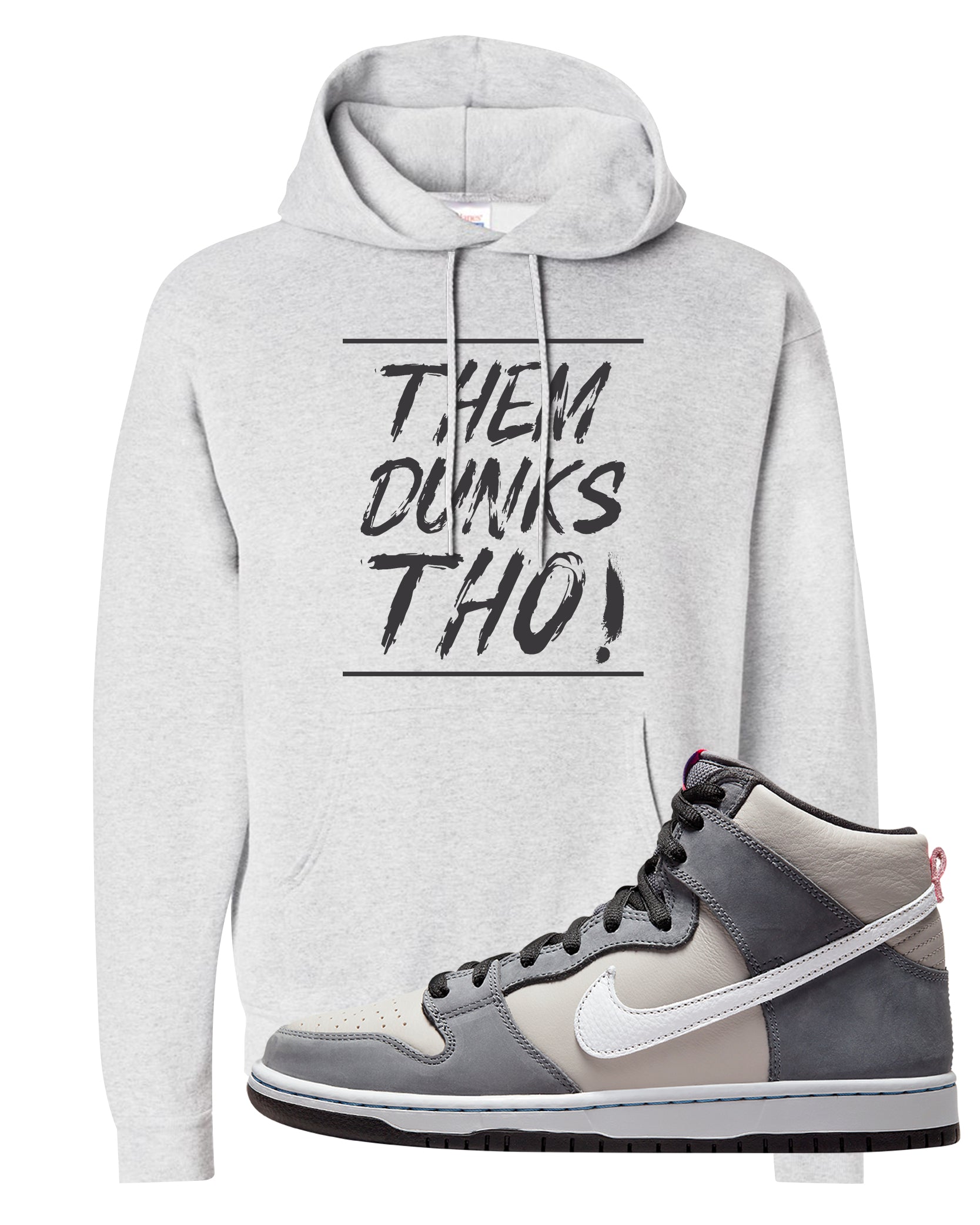 Medium Grey High Dunks Hoodie | Them Dunks Tho, Ash