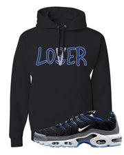 University Blue Black Pluses Hoodie | Lover, Black