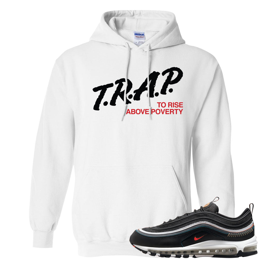 Alter and Reveal 97s Hoodie | Trap To Rise Above Poverty, White