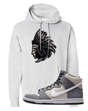 Medium Grey High Dunks Hoodie | Indian Chief, Ash