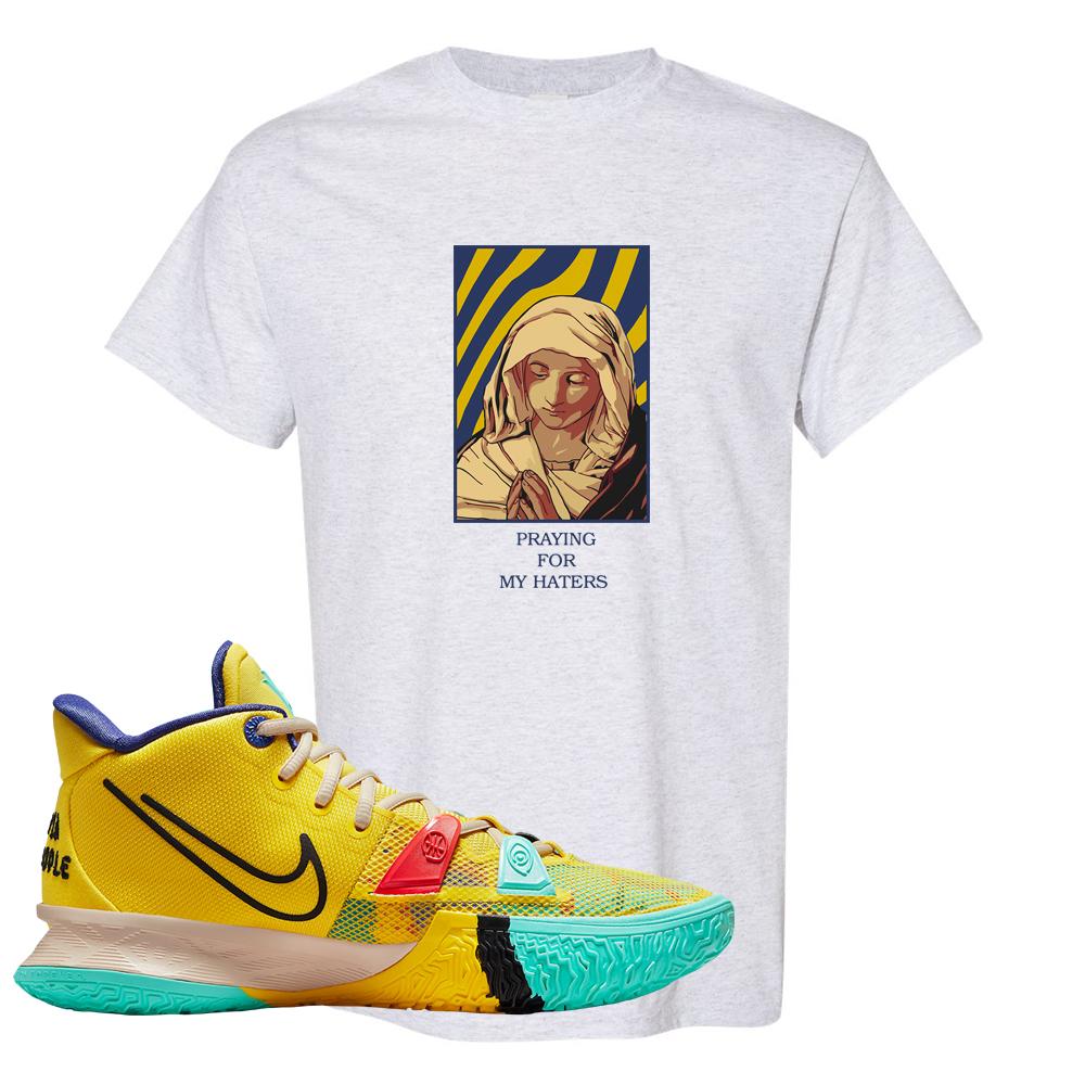 1 World 1 People Yellow 7s T Shirt | God Told Me, Ash