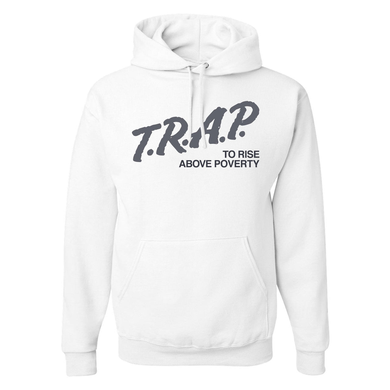 Analog 700s Hoodie | Trap Rise Above Poverty, White