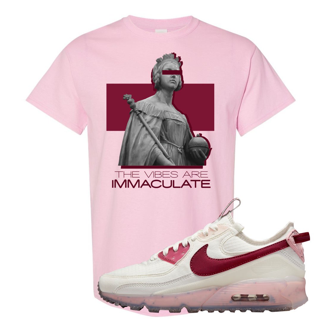 Terrascape Pomegranate 90s T Shirt | The Vibes Are Immaculate, Light Pink
