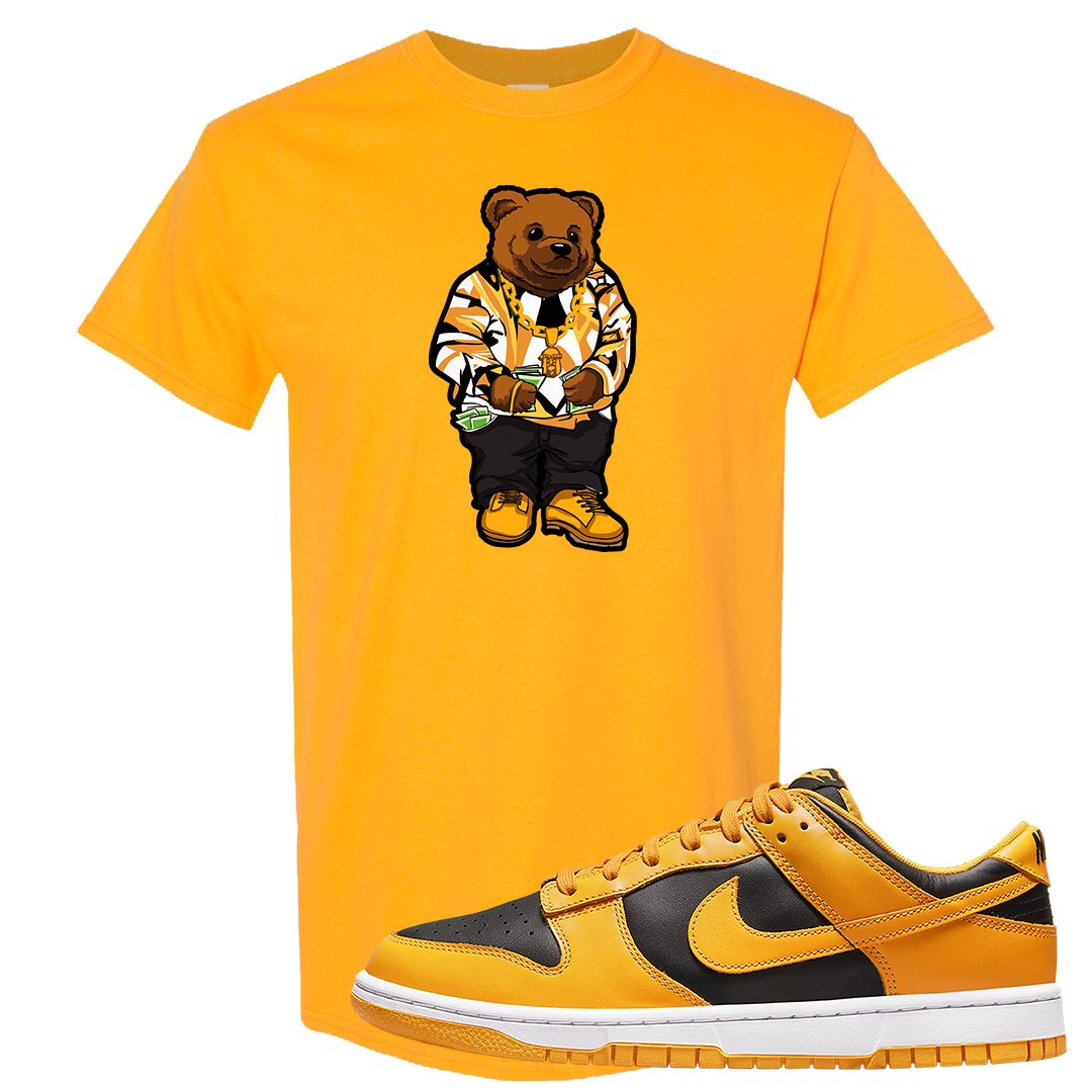 Goldenrod Low Dunks T Shirt | Sweater Bear, Gold