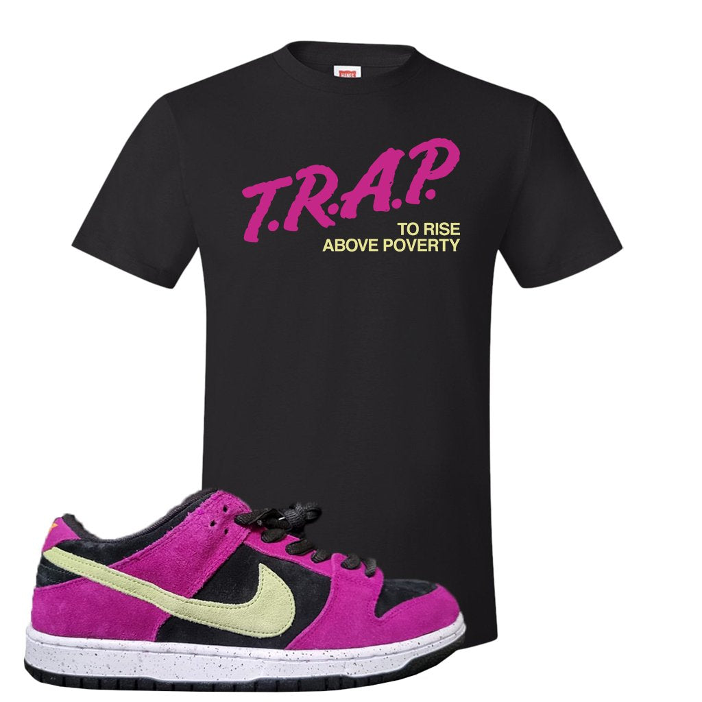 ACG Terra Low Dunks T Shirt | Trap To Rise Above Poverty, Black