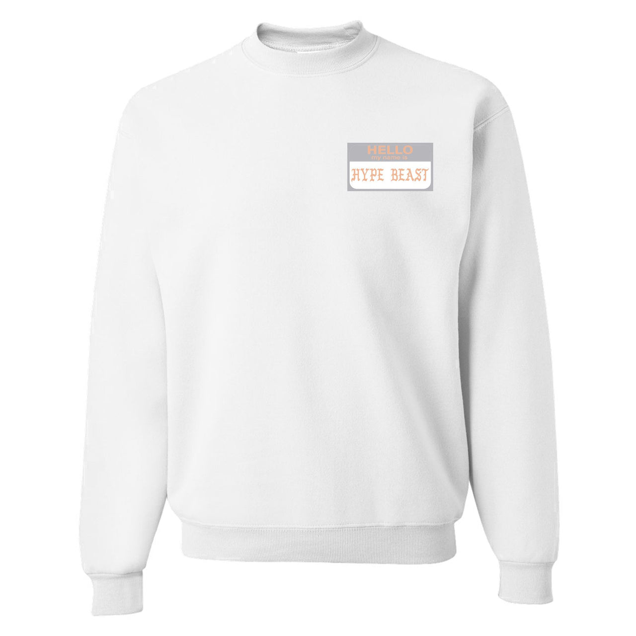 True Form v2 350s Crewneck Sweater | Hello My Name Is Hype Beast Pablo, White