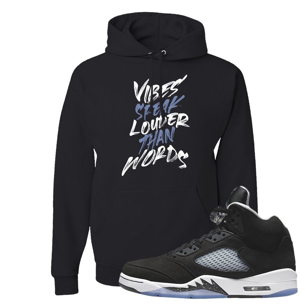 Oreo Moonlight 5s Hoodie | Vibes Speak Louder Than Words, Black