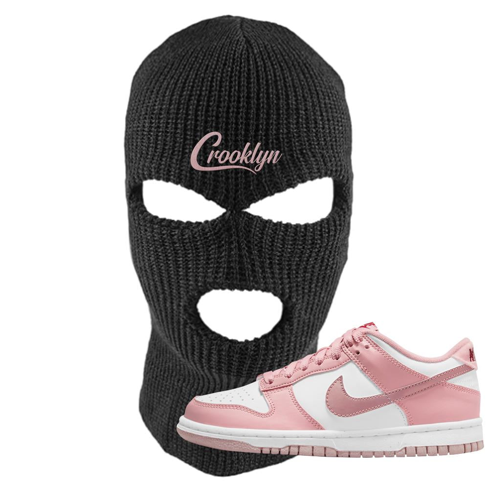 Pink Velvet Low Dunks Ski Mask | Crooklyn, Black
