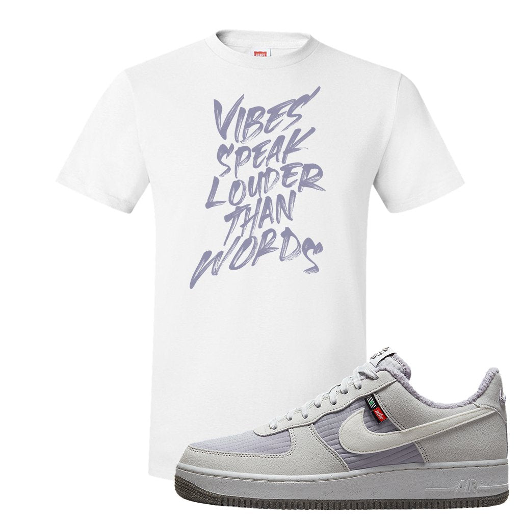 Toasty Low 1s T Shirt | Vibes Speak Louder Than Words, White