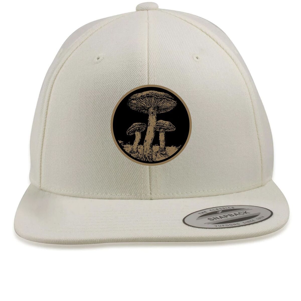 WMNS Mushroom 4s Snapback Hat | Mushroom Logo, White