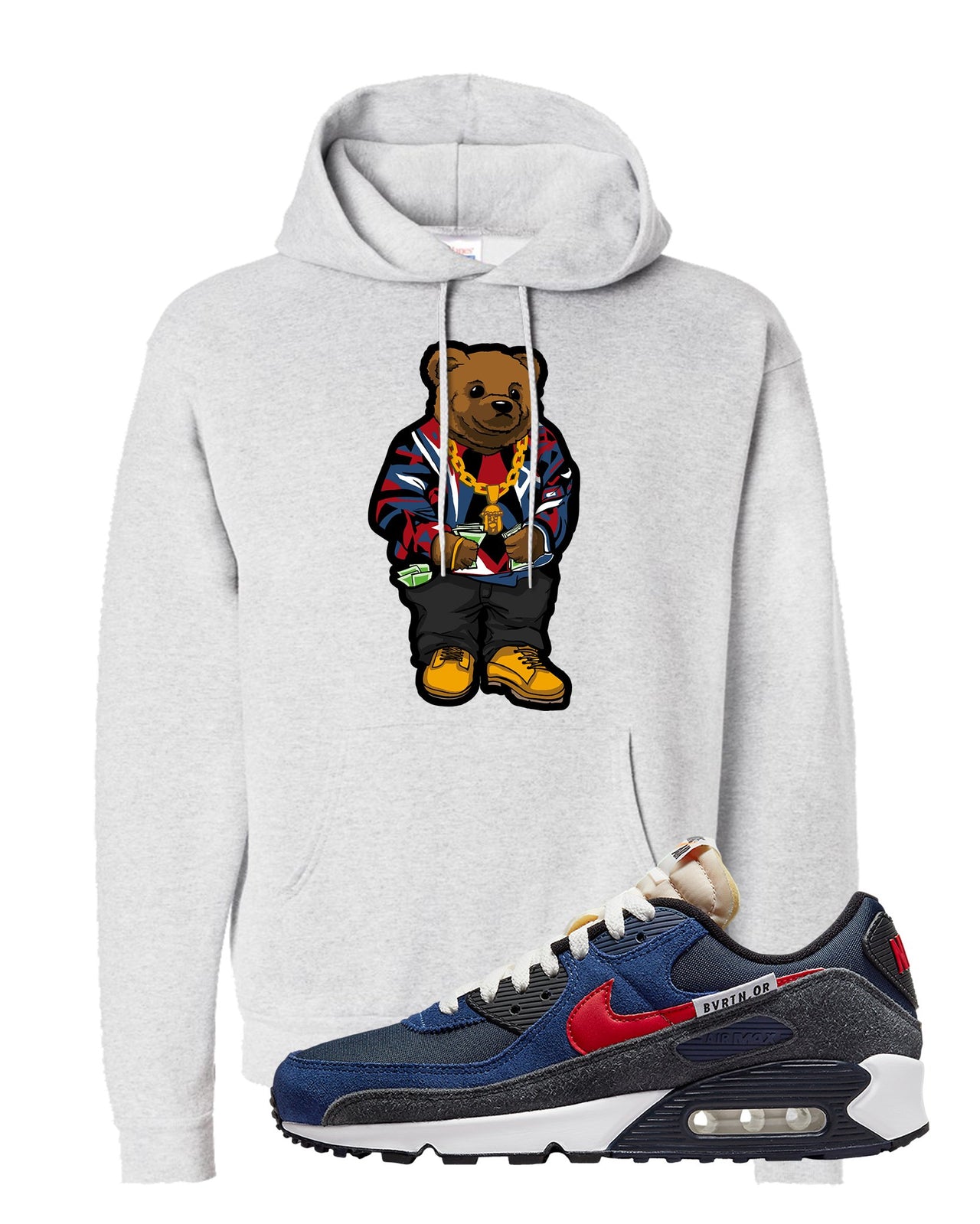 AMRC 90s Hoodie | Sweater Bear, Ash